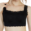 Comfortable Soft Lace-trim Full Coverage Breathable Gather Bra