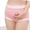 Comfy Cotton Striped Polka Dot Printed Mid Waist Supporting Maternity Panties