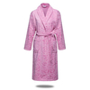 Comfy Flannel Bathrobe Printing Thicken Nightgown Sleepwear For Adults