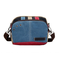 Contrast Color Casual Small Messenger Shoulder Bag