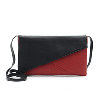 Contrast Hit Color Stitching Envelope Crossbody Bag Casual Shoulder Bag