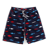 Cool Mens Summer Blue Sharks Printing Quick Dry Swimming Surfing Beach Shorts