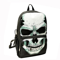 Cool Punk Style Skull Head Women Backpack