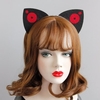Cosplay Funny Headband Black Cotton Two Circle Ear Party Headband