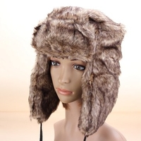 Cossack Style Russian Ladies Winter Warm Faux Fur Trapper Headband Beanie Earflap Cap
