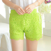 Cosy Lace Embroidery Crochet Safety Pants Breathable Boyshorts Leggings