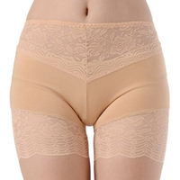 Cosy Lace Traceless Embroidered Hollow Breathable Low Rise Boyshorts For Women
