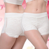 Cosy Lace-trim Seamfree Breathable Modal Mid Waist Boyshorts For Women