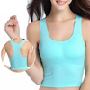 Cosy Seamless Ice Silk Criss-Cross Sleeveless Wireless Sport Sleep Yoga Breathable Bra