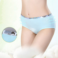 Cotton Breathable Soild Color Briefs Seamless Boyshorts Panties