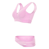 Cotton Front Criss-cross Full Coverage Wireless Gather Maternity Nursing Bras Set