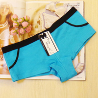 Cotton Low Waist Underwear Boyshorts Abdomen Hip-lifting Seamless Panties