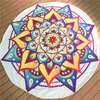 Cotton Printed Round Beach Towels Sunscreen Shawl Scarves