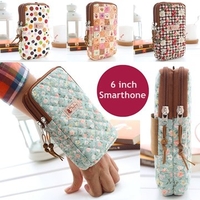 Cotton Sports Running Arm Bag Shoulder Bag 6inch Phone Bag For iPhone Samsung Xiaomi Huawei Sony