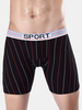 Cotton Striped Sports Underwear Pouch Boxer For Men