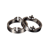Couple Rings 2Parts Cross Silver 316L Stainless Steel Finger Ring