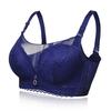 Cozy Breathable Wireless Embroidery Bras Seamless Gather Adjustable Bra
