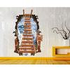 Creative 3D Scaling Ladder Sky Wall Sticker Wallpaper Mural Decals Home Decor