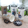 Creative Animal Cups Man Cup Ceramic Milk Tea Coffee Cups Drinkware with Lip