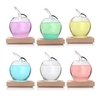 Creative Apple Shape Weather Forecast Storm Glass With Base Novel Home Decor