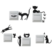 Creative Cat Switch Removable Wall Stickers Wallpaper PVC Vinyl Decal Home Decor