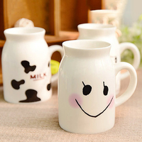 Creative Cute Expression Ceramic Cups Cute Face Mug Tea Coffee Cup Water Bottle Drinkware