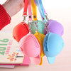 Creative Cute Silicone Wallet Candy Color Key Bag Baseball Cap Hat Mini Coin Bag Organizer
