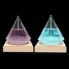 Creative Diamond Shape Tempo Storm Glass With Base Weather Forecast Crystalloid Decor