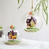 Creative DIY Handcraft Miniature Project Kit Glass Ball Series LED Lights Dolls House