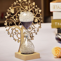 Creative Dream Bubble Sand Wooden Base Hourglass Crafts Sandglass Timer Clock Office Home Decor