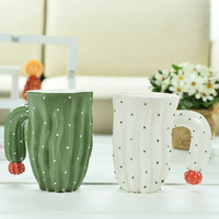 Creative Green Plant Cups Cactus Cup
