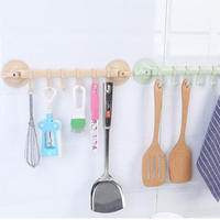Creative Kitchen Strong Seamless Wall Hooks Sucker Hook Bathroom Wall Hook Door Hook