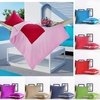 Creative Multifunction Solid Color Decorative Pillow Blanket Travel Office Use Rest Blanket