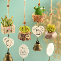 Creative Potted Plants Vase Windchimes Hanging Campanula Crafts Car Home Decor Ornaments
