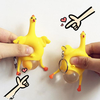 Creative Rubber Egg Laying Plucked Bald Chicken Squeeze Ball Reliever Stress Tricky Toys