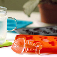 Creative Silicone Ice Cube Trays Penguin Fish Caterpillar Duck Fish Bone Ice Mold
