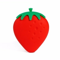 Creative Silicone Strawberry Scattered Wallet Keychain