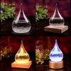 Creative Water Drops Shape Storm Glass With Different Base Novel Home Decor