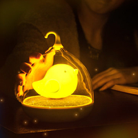 Creative Lovely Birdcage LED Rechargeable Touch Dimmer Night Light Bedside Lamp Home Deco