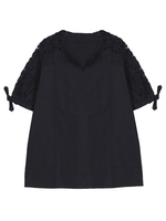 Crochet Hollow Lace Half Sleeve Patchwork Elegant Women Shirts
