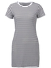 Cross Striped Preppy Style Casual Women Mini T-Shirt Dress
