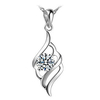 Crystal Angel Wings Silver Plated Necklace Pendant