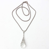 Crystal Ball Eiffel Tower Pendant Sweater Chain Necklace