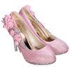 Crystal Flower High Heels Pumps