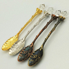 Crystal Head Retro Flush Alloy Small Spoon Coffee Spoon Cake Spoon Coffee Mixing Spoon