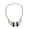 Crystal Irregular Geometry Pendant Statement Necklace