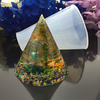 Crystal Jewelry Mold Pendant Pyramid Silicone Ornaments Resin Hand Making Tools