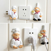 Cute Cartoon Creative Power Cord Storage Rack Plug Hook Powerful Sticking Holders