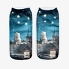 Cute 3D Printed Animal Cat Women Casual Socks Low Cut Ankle Socks