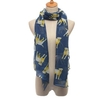 Cute Animal Dog Puppies Print Winter Warm Scraf Long Soft Shawl Wrap Bohemia